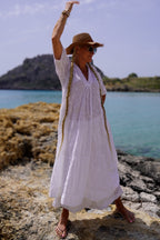 ANITA COTTON MAXI DRESS SWEET WHITE