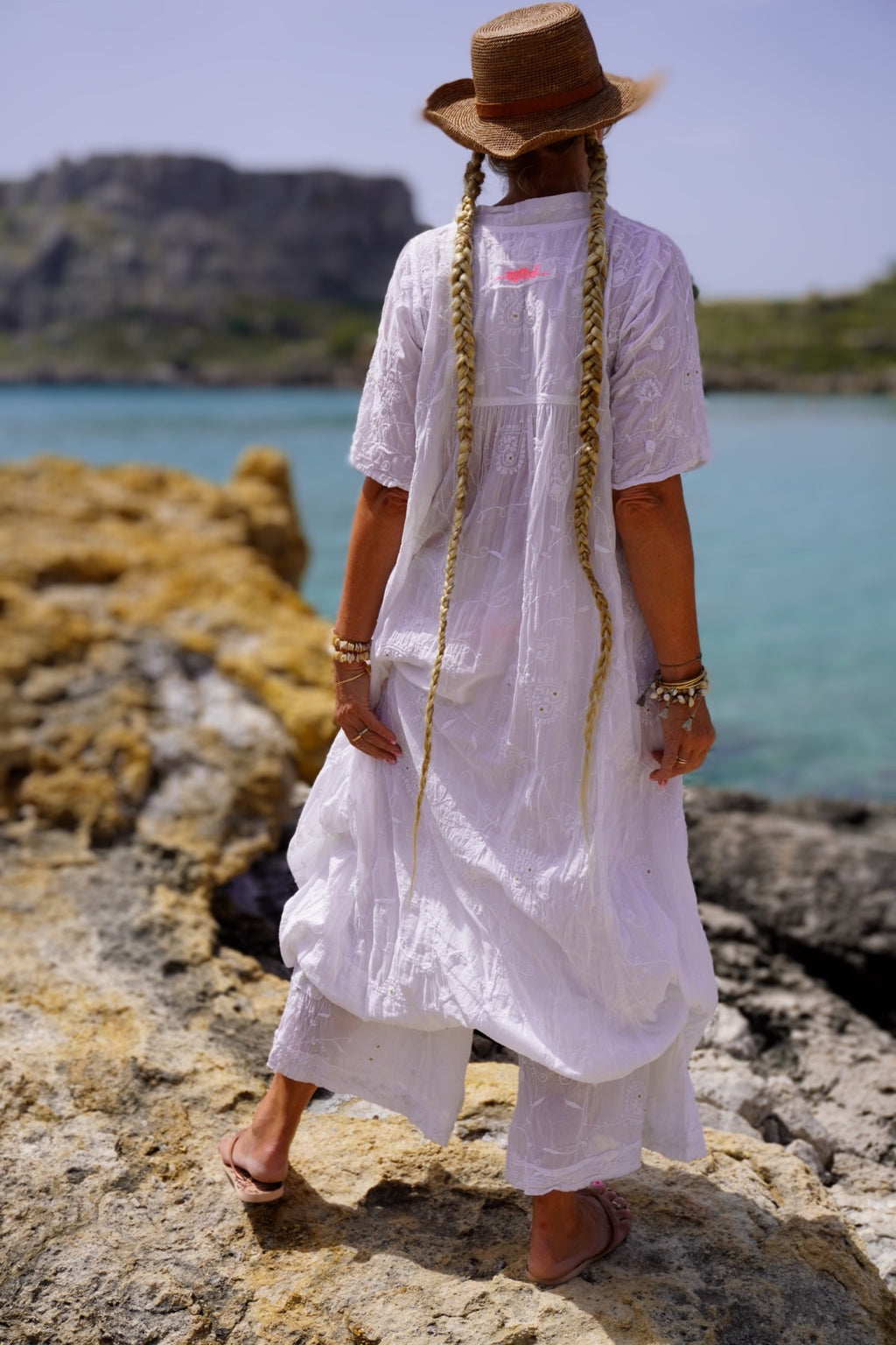 ANITA COTTON MAXI DRESS SWEET WHITE