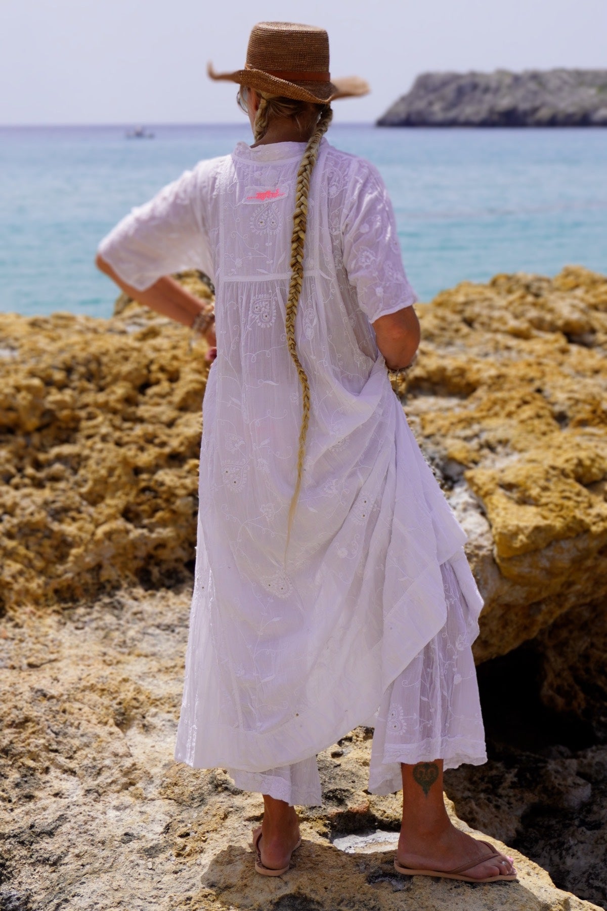 ANITA COTTON MAXI DRESS SWEET WHITE
