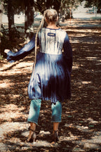 CARRIE B SILKDRESS SUNSET BLUE