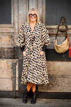BONNIE SHELLEY COTTON DRESS CHEETAH