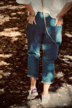 FEY COTTON DENIM PANT BLUE LOVE