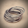 BUDDHIST BANGLE BRACELET LIGht SILVER