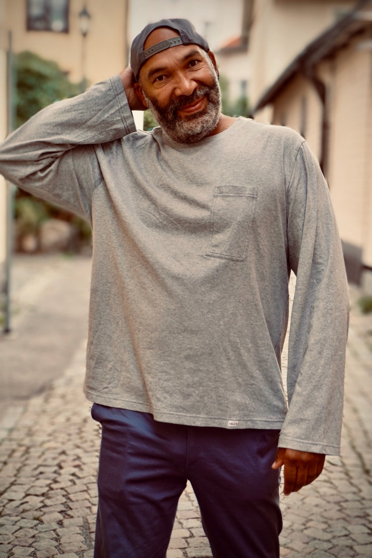 MARLEY COTTON MELANGE TEE GREY