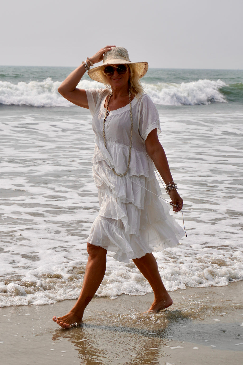 NOELLE COTTON DRESS SWEET WHITE
