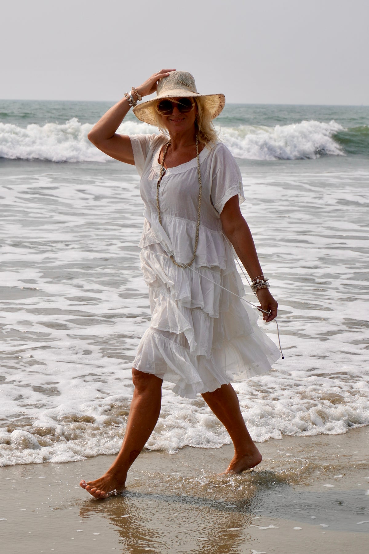 NOELLE COTTON DRESS SWEET WHITE