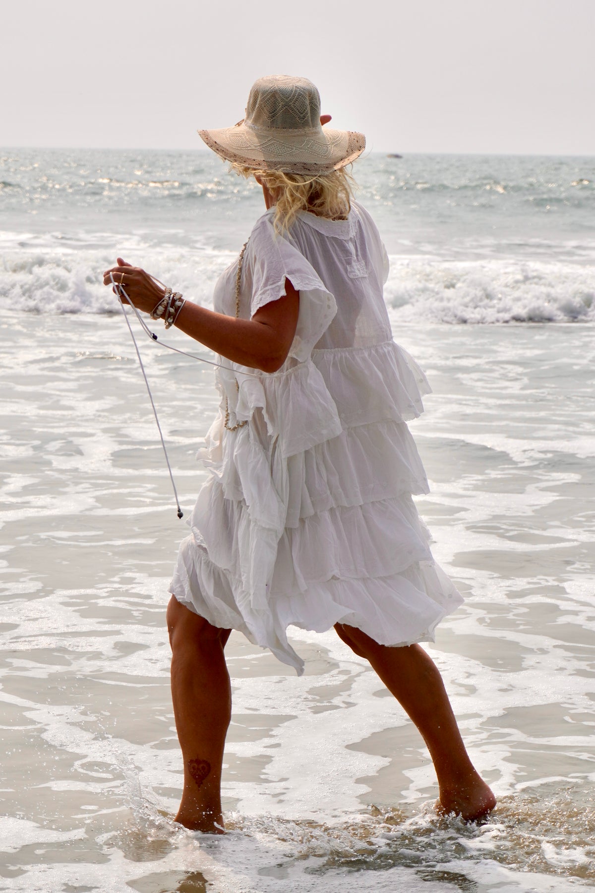 NOELLE COTTON DRESS SWEET WHITE