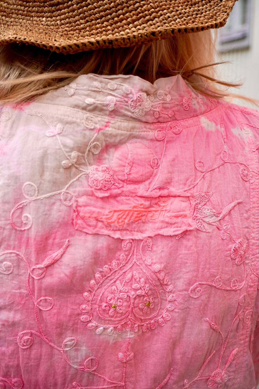 ANITA COTTON BATIK DRESS PINK LATTE