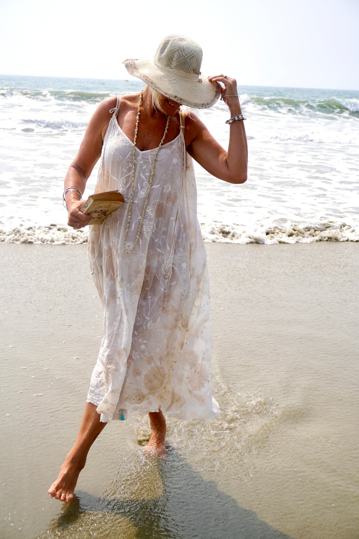ANITA BAUMWOLL MAXIKLEID IBIZA PINK