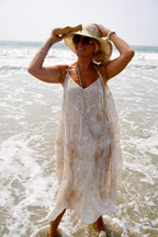 ANITA BAUMWOLL MAXIKLEID IBIZA PINK