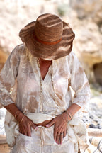 ANITA COTTON BATIK TOP MALIBU LATTE