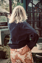 AVA COTTON BLOUSE JUST BLACK