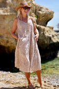 BOHO UNDIE LUXE COTTON DRESS LOVELY LATTE