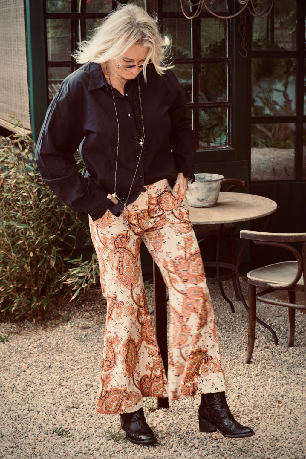 BONNIE PAISLEY CORDUROY PANT