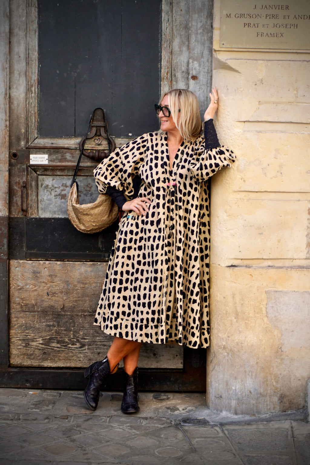 BONNIE SHELLEY COTTON DRESS CHEETAH