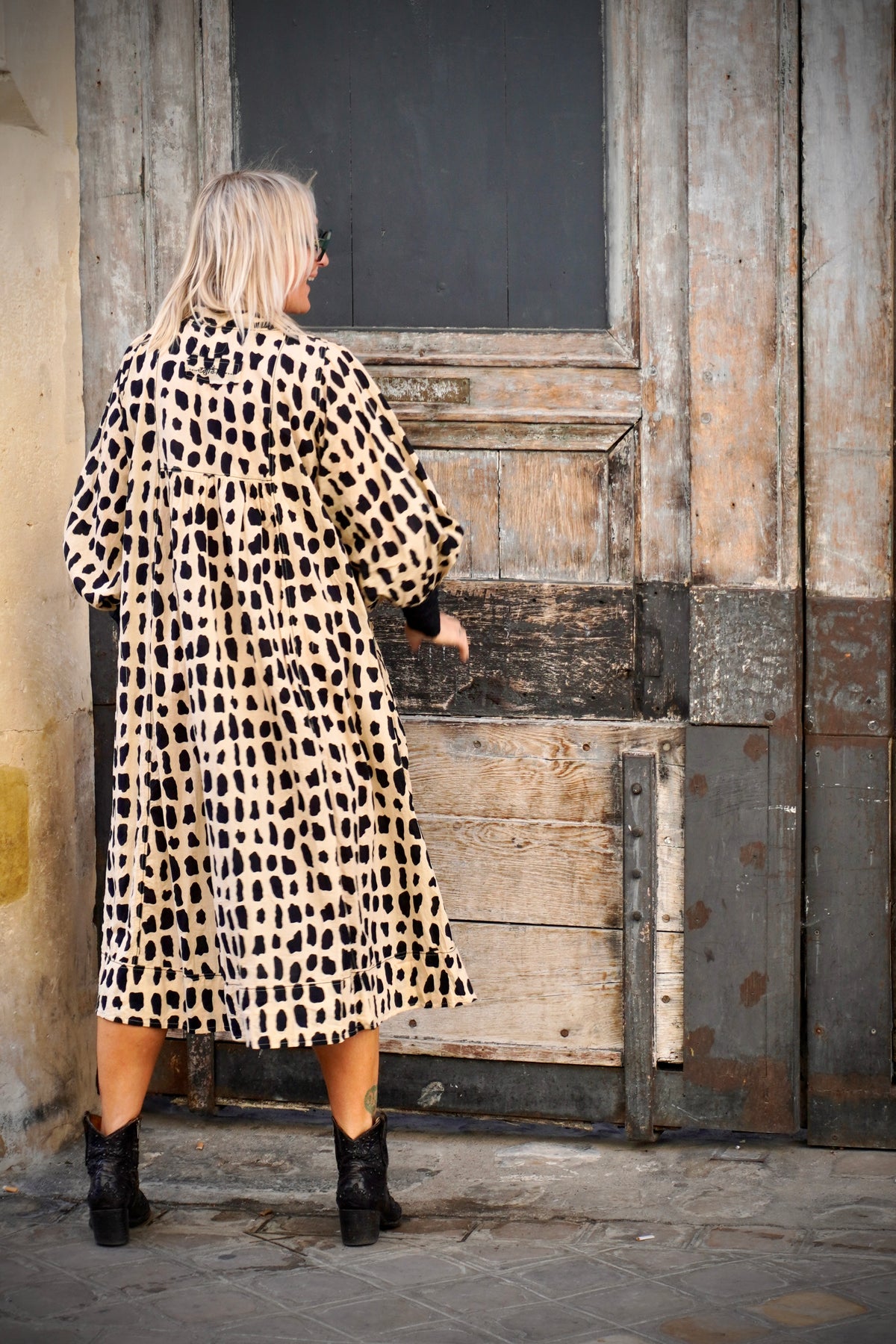 BONNIE SHELLEY COTTON DRESS CHEETAH