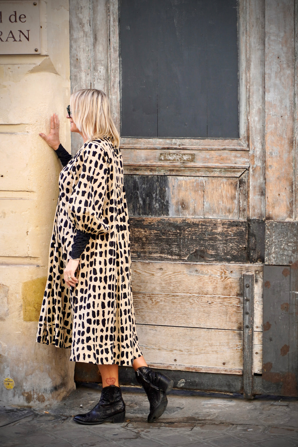 BONNIE SHELLEY COTTON DRESS CHEETAH