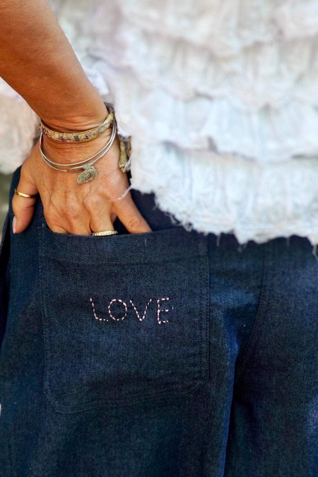DAKOTA COTTON DENIM SHORTS