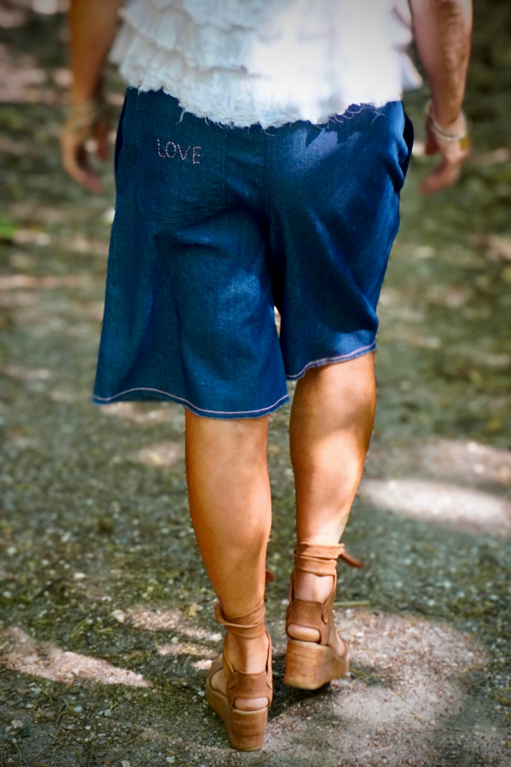 DAKOTA COTTON DENIM SHORTS