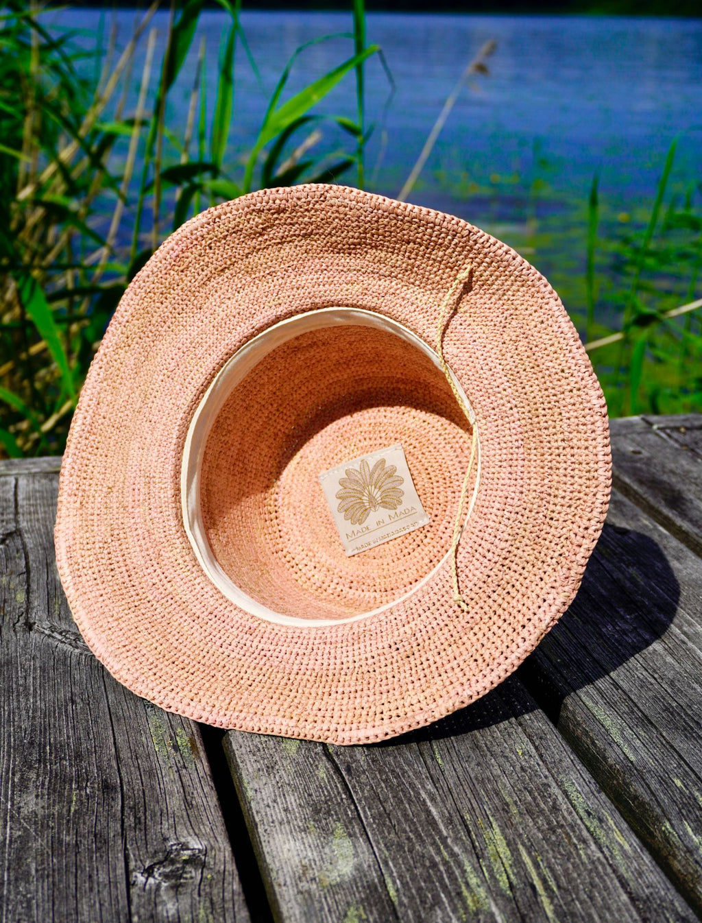 GASTON RAFFIA HAT LIGHT PINK
