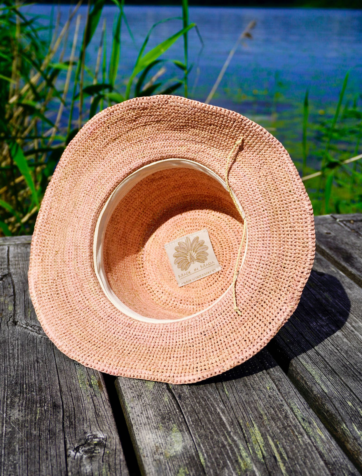 GASTON RAFFIA HAT LIGHT PINK