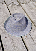 IRO RAFFIA HAT LIGHT GREY