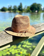 DEDE RAFFIA HAT LIGHT BROWN