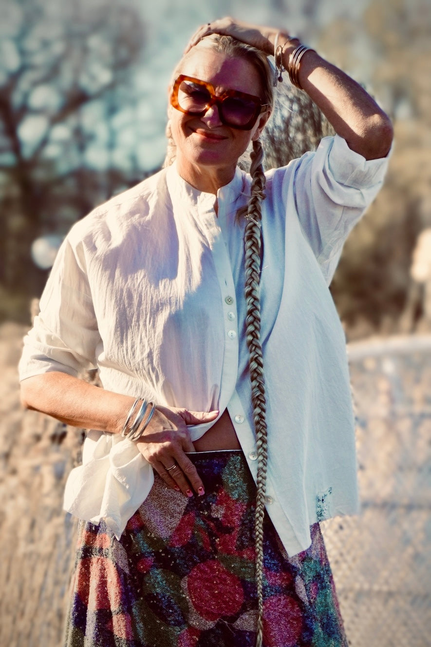 IMI COTTON BLOUSE OFF WHITE