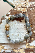 BUDDHA BRACELET SOFT GREY