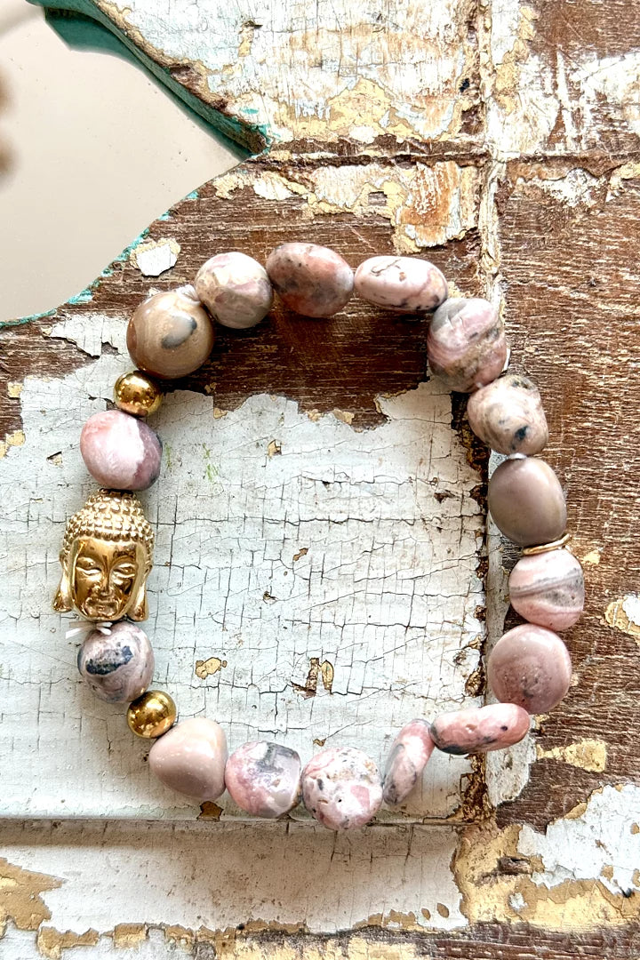 BUDDHA BRACELET DUSTY PINK