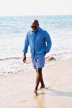 JOE SHIRT LINEN ARUBA BLUE