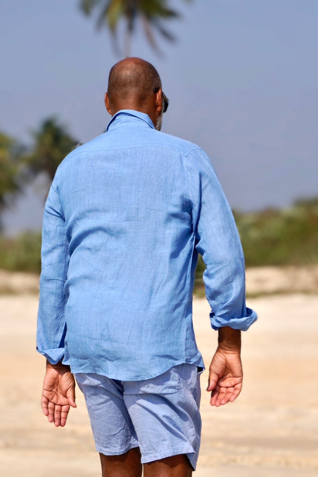 JOE SHIRT LINEN ARUBA BLUE