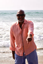 JOE SHIRT LINEN ARUBA PEACH