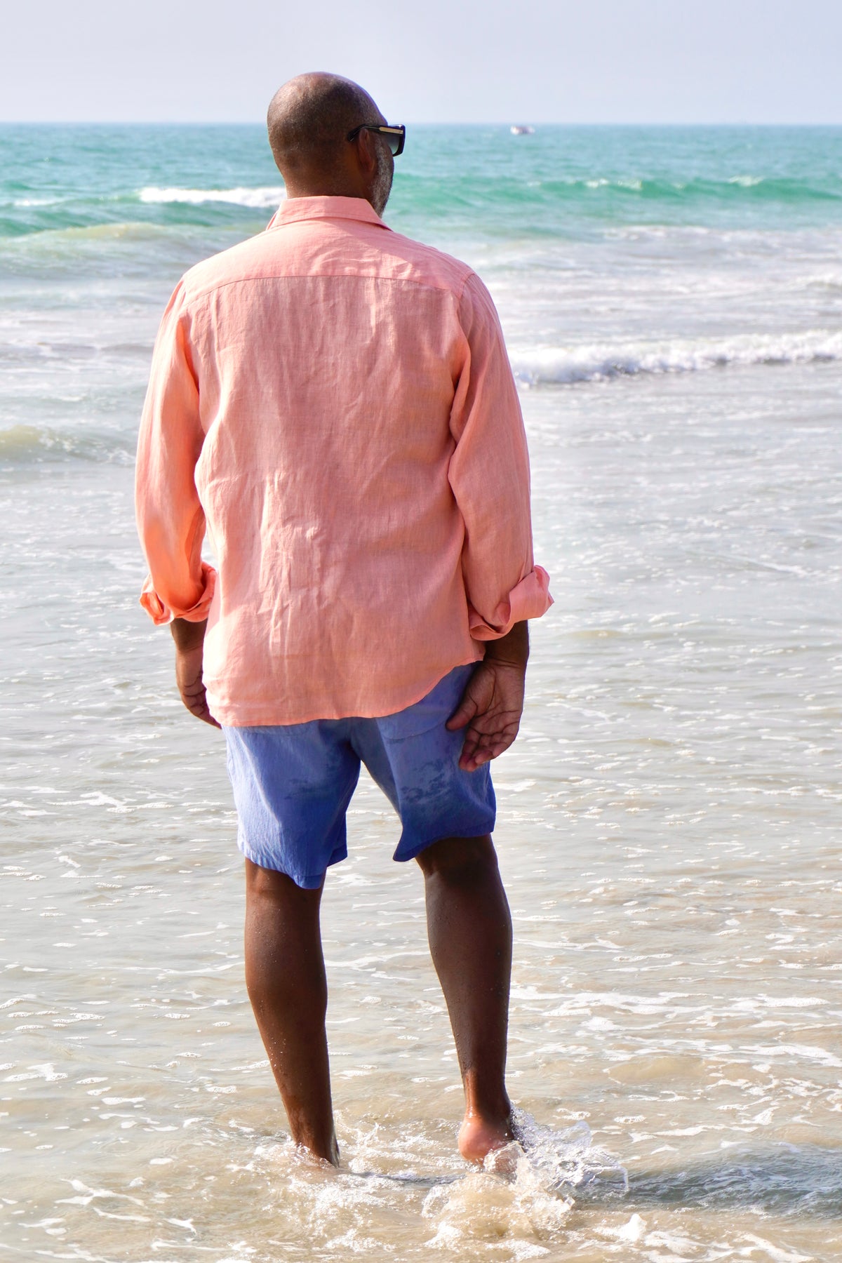 JOE SHIRT LINEN ARUBA PEACH