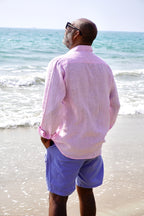 JOE SHIRT LINEN ARUBA PINK
