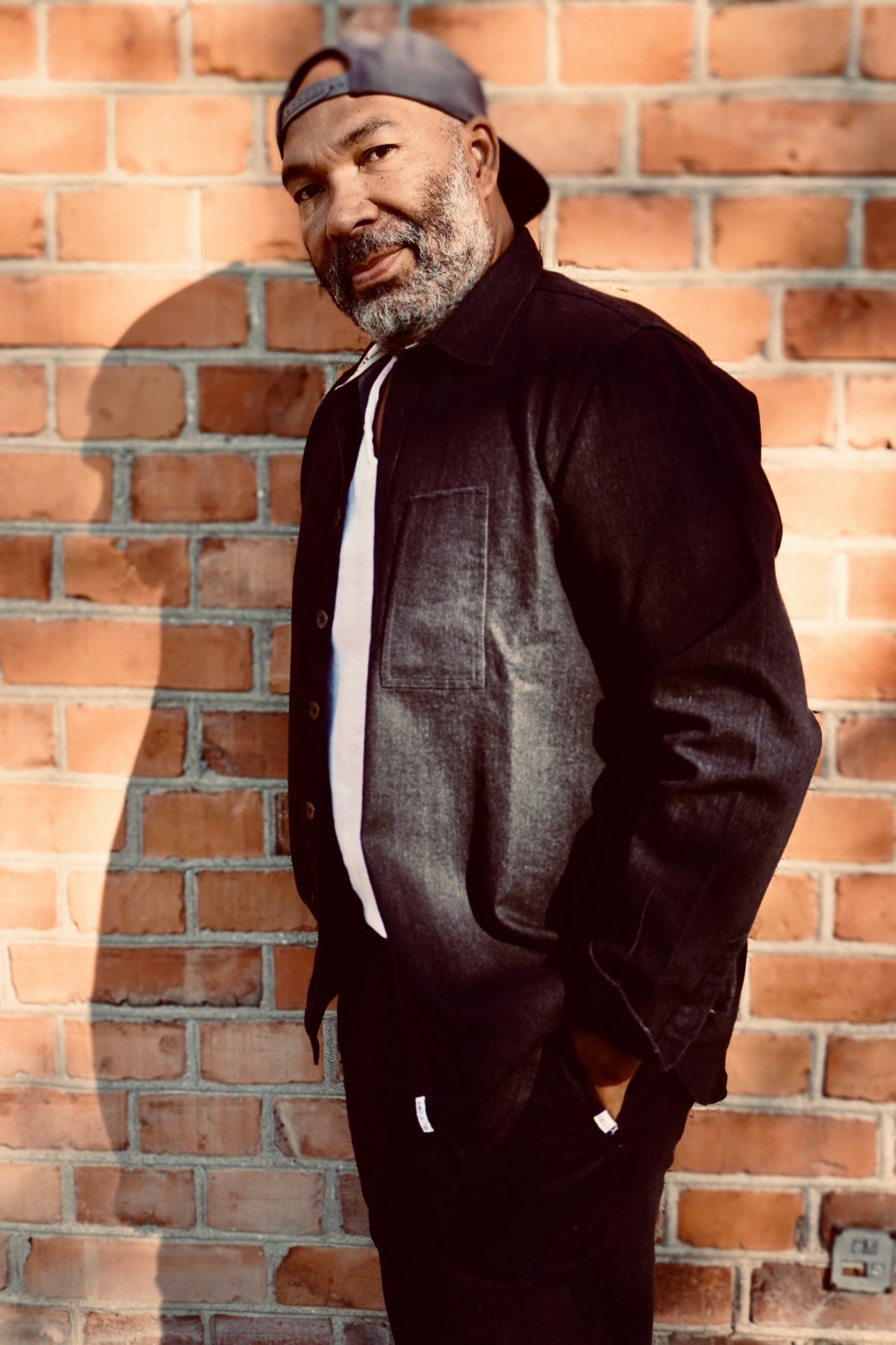 JOE COTTON DENIM SHIRT CHARCOAL