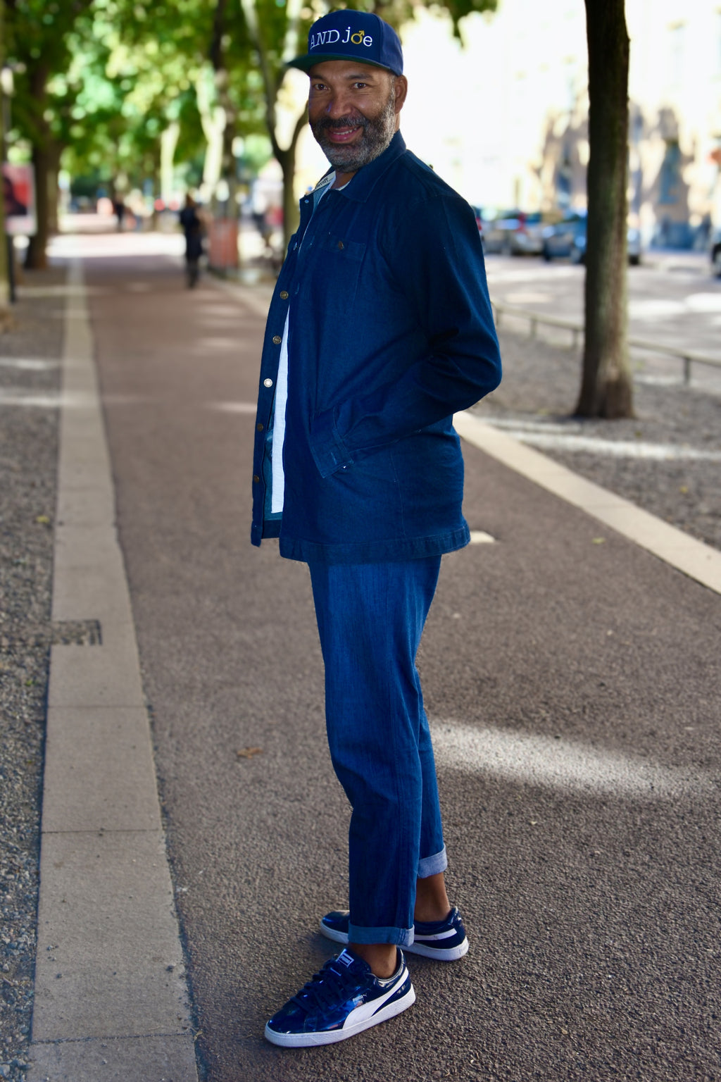 WATTS DENIM TROUSERS BLUE LOVE