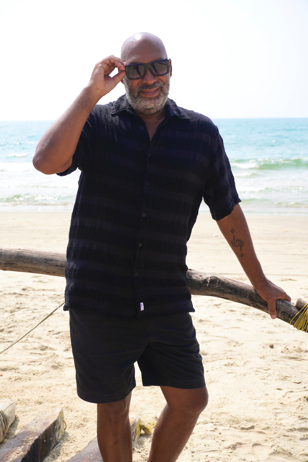 GENE COTTON SHIRT JUST BLACK