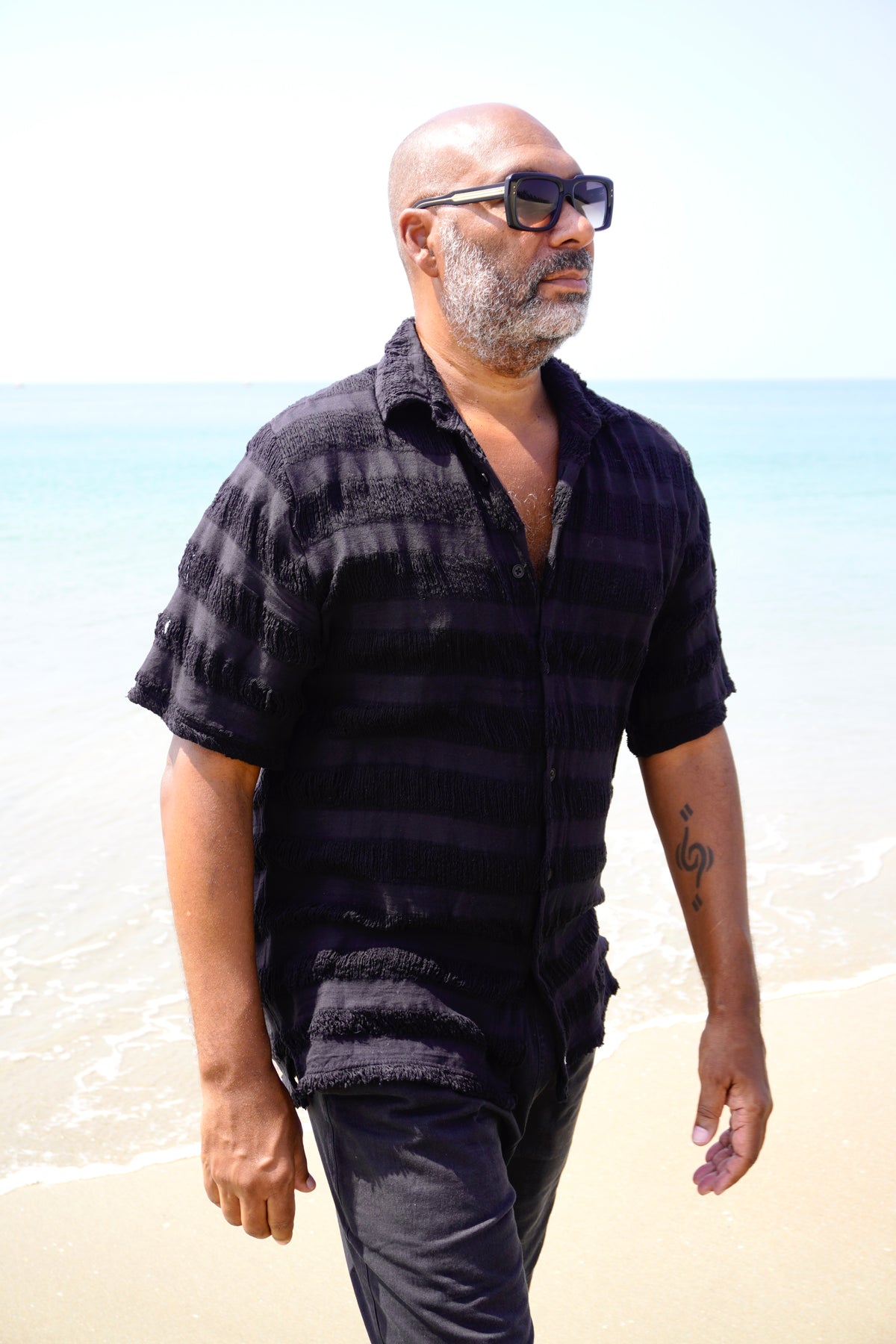 GENE COTTON SHIRT JUST BLACK