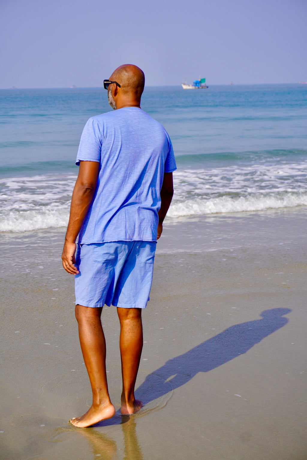HERBIE COTTON SHORTS ARUBA BLUE