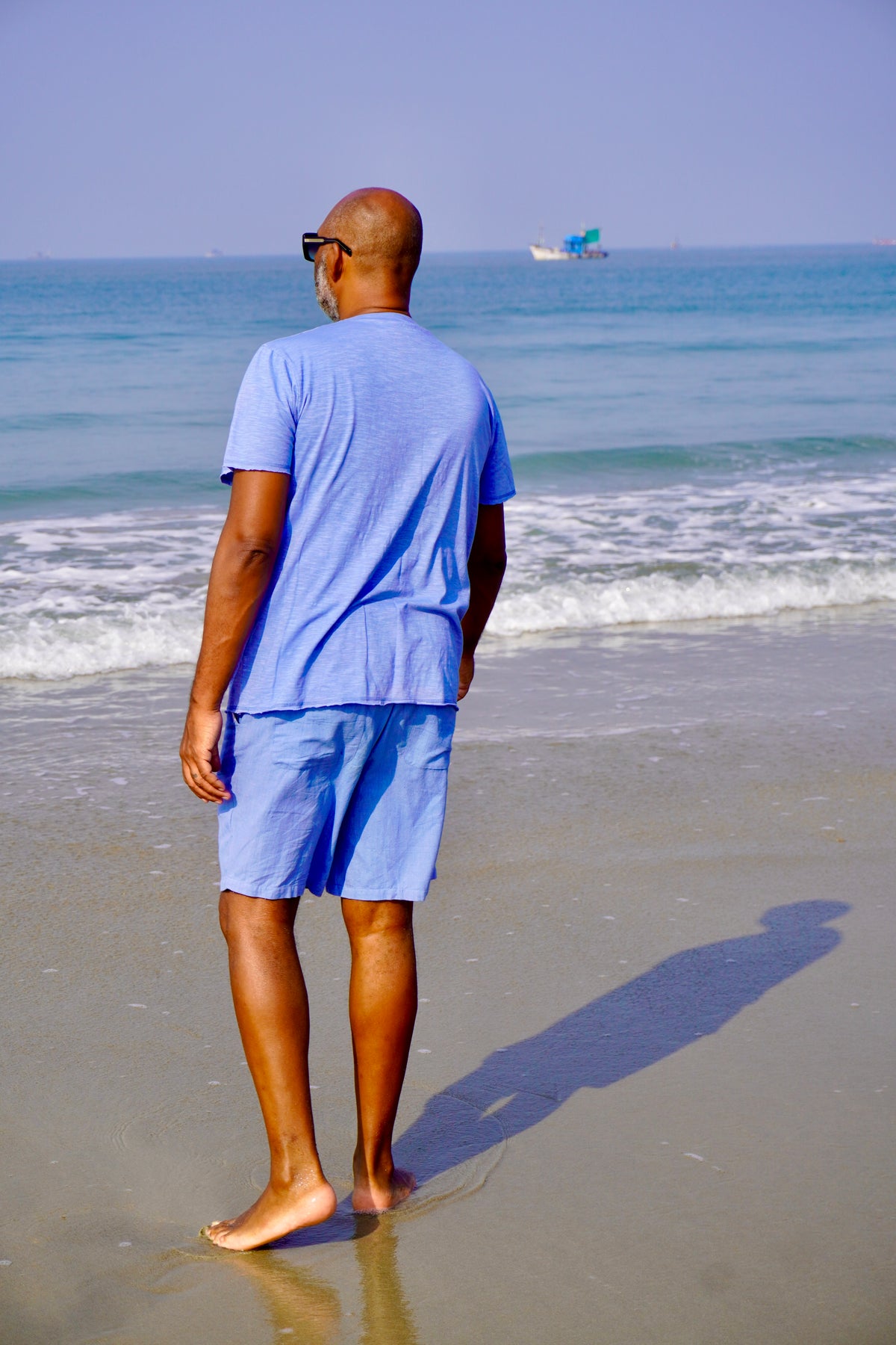HERBIE COTTON SHORTS ARUBA BLUE