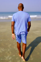 HERBIE COTTON SHORTS ARUBA BLUE