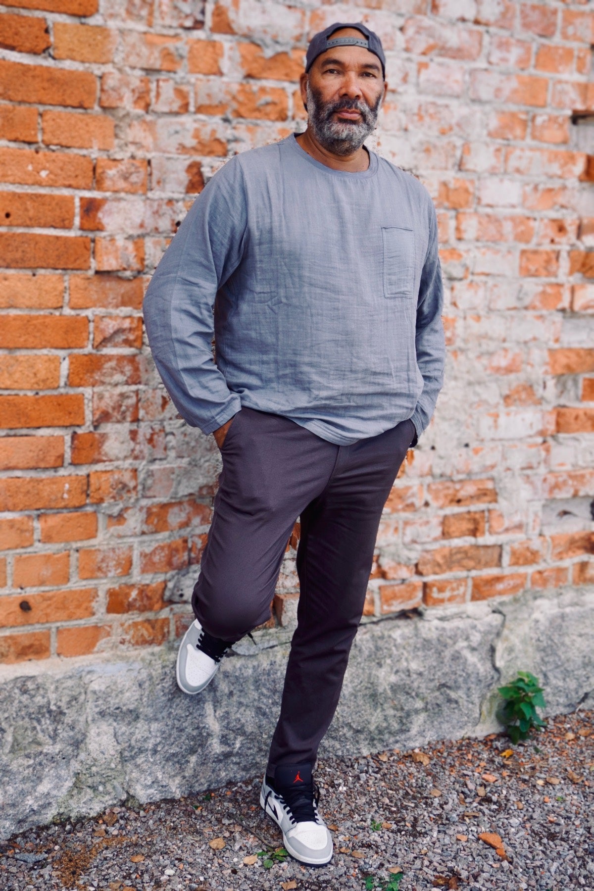 MARLEY COTTON MELANGE TEE GREY