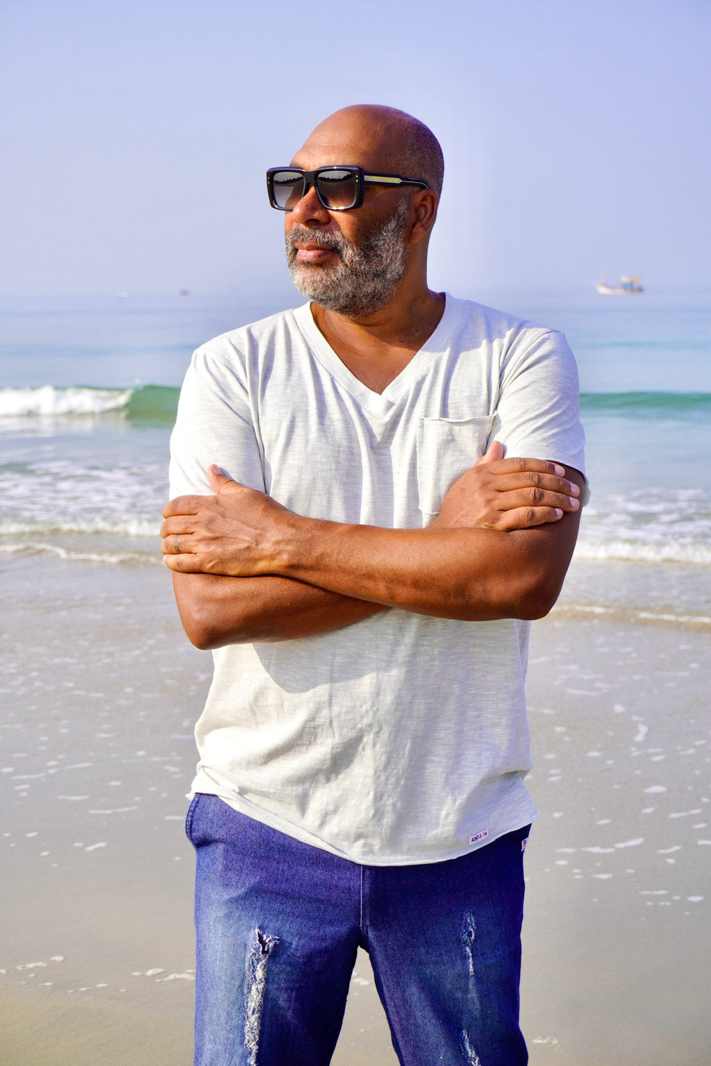 PELE COTTON JERSEY T-SHIRT SILVER GREY