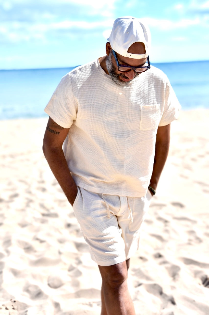 DESMOND SHORTS BROKEN WHITE