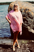 NEO LEO COTTON JERSEY DRESS PINK