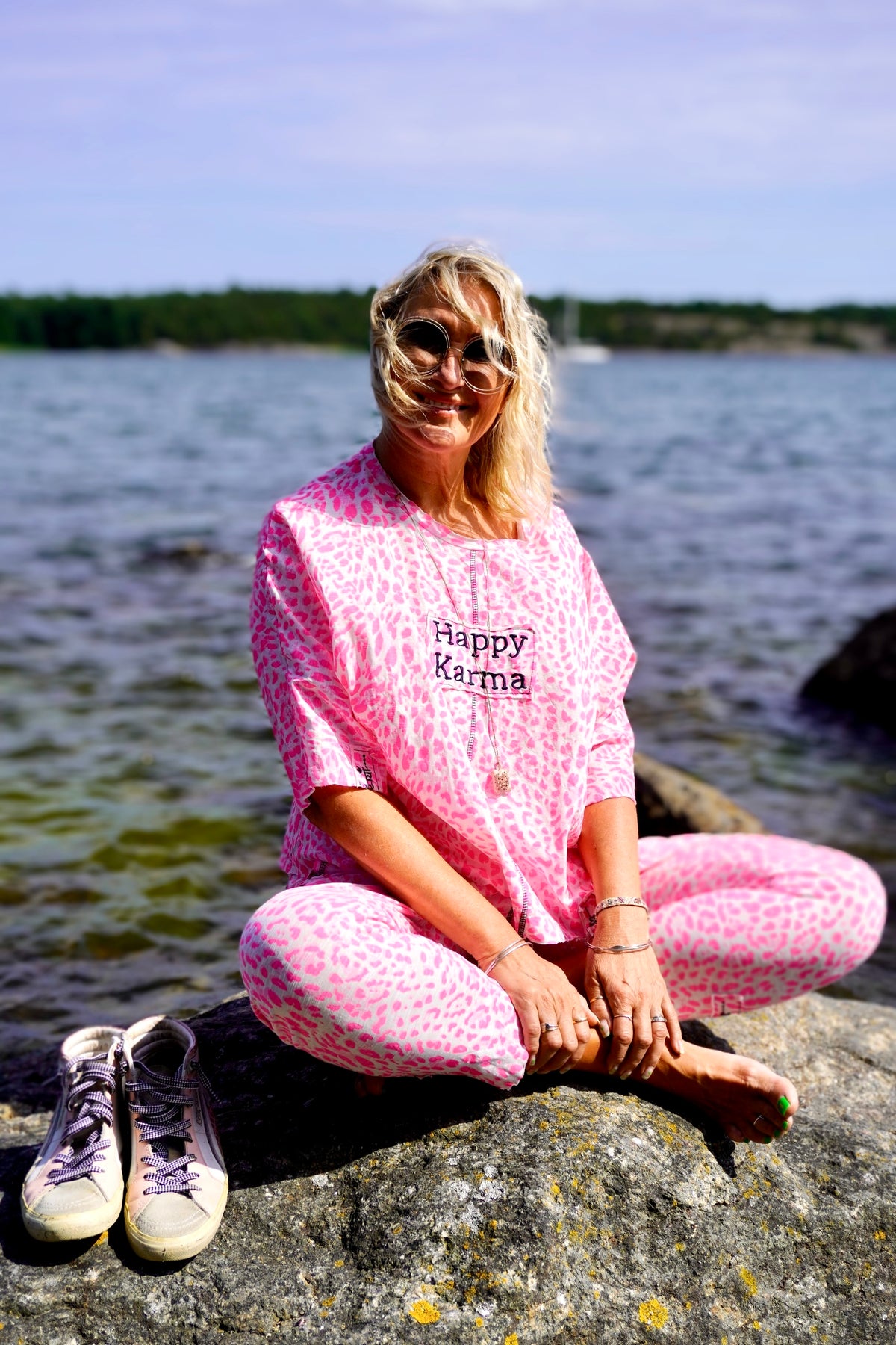 NEO LEO COTTON JERSEY PANT PINK