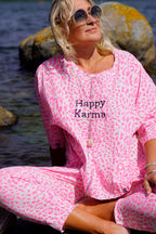 NEO LEO COTTON JERSEY TOP PINK