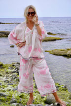 LISSA LINEN PANT IBIZA PINK MALIBU