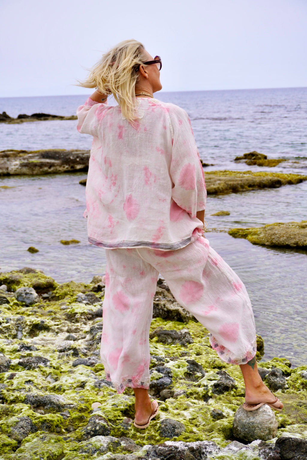 LISSA LINEN PANT IBIZA PINK MALIBU